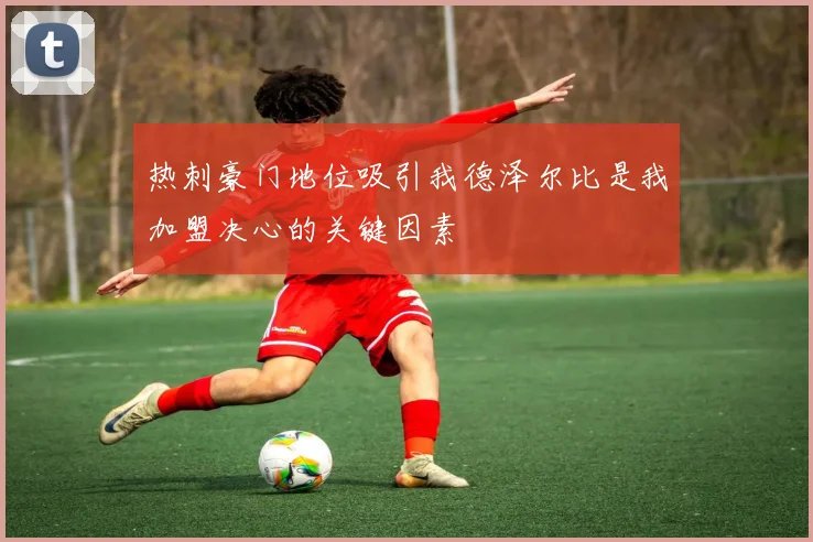 热刺豪门地位吸引我德泽尔比是我加盟决心的关键因素